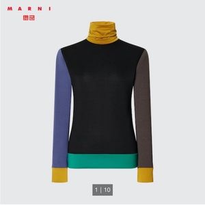 UNIQLO & MARNI Winter 2022 — HEATTECH Colorblock Turtleneck (NWT)